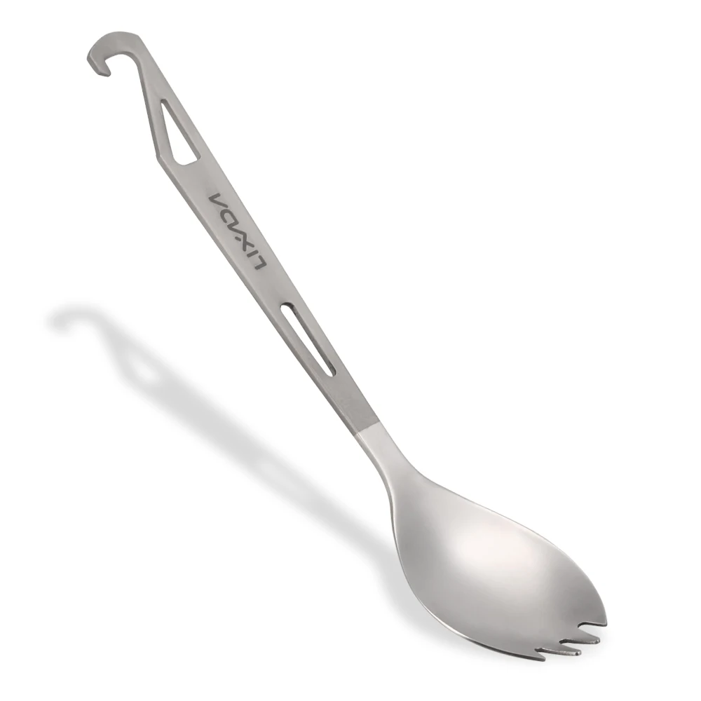 Lixada Титан Spork с открывалкой для бутылок Открытый Кемпинг Пешие Прогулки ложка для пикника вилка легкая столовая ложка Вилка для кемпинга