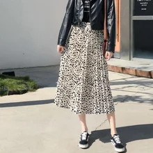 Хлопковые тюлевые юбки для женщин Весенняя юбка Женская высокая талия плиссированная длинная юбка миди черные одноцветные юбки DG480