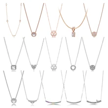 PDB XL 02 925 пробы Серебряная модель сердца зимы навсегда винтажное очаровательное сказочное тиара Гламурное ожерелье для женщин