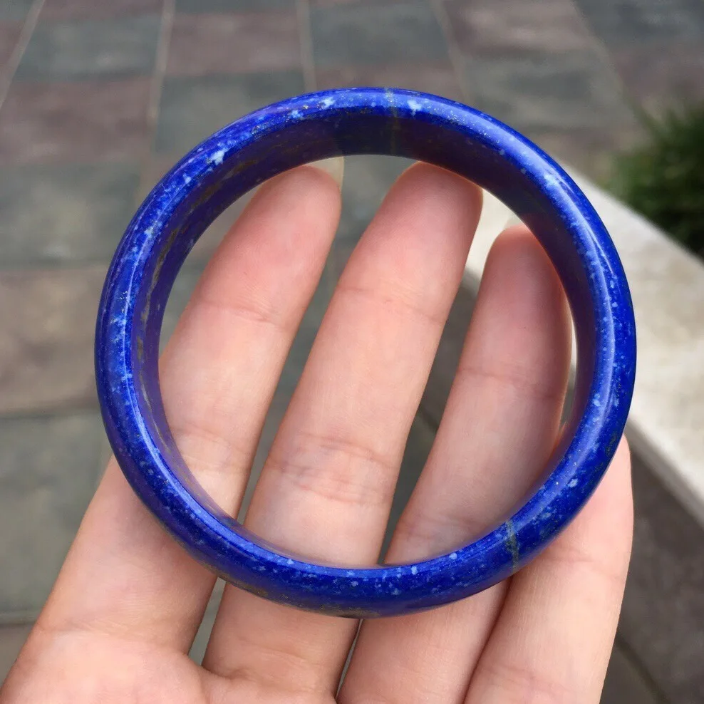 Lapis Bangle 6505 Fine Jewelry Perimeter 61.3mm Natural Lapis Lazuli Gemstone Female's Bangles for Women's Fine Bangles