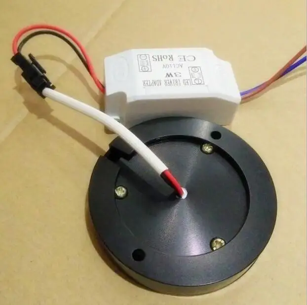 black shell 4 Вт 3 Вт белый корпус черный корпус серебряный корпус светодиодный светильник шайба, затемненный светодиодный светильник шайба, светодиодный светильник для мебели потолочный светильник - Цвет: black shell