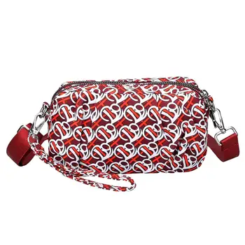 

Women's Bags Shoulder Messenger Crossbody Printing Fashion Nylon Waterproof Simple Unique Personality Leather Graffiti Pop H1
