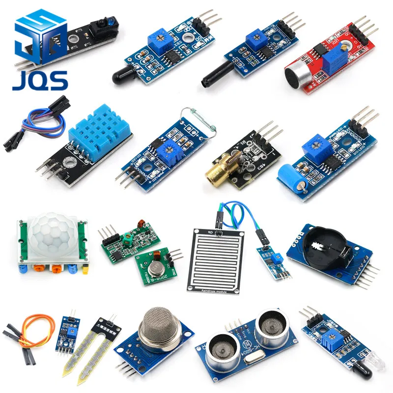 Модуль датчика для arduino Raspberry pi 2 3 16 шт./лот упаковка модуля DHT11 DS3231 с датчиком звука