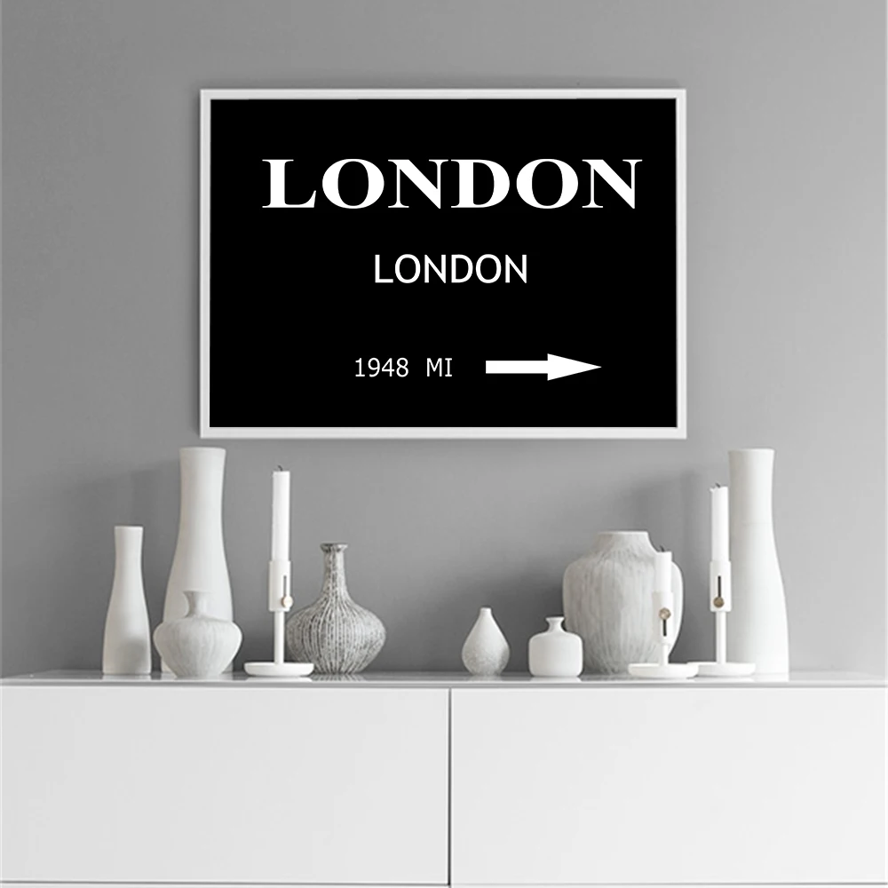 Arte De Pared Impresiones Modulares Imagenes Hd Letras De Londres