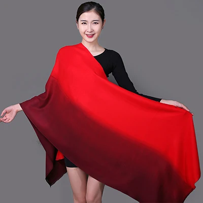 Mingjiebihuo модный осенний и зимний женский толстый теплый удобный высококачественный длинный вязаный шарф двойного назначения шаль - Цвет: 2