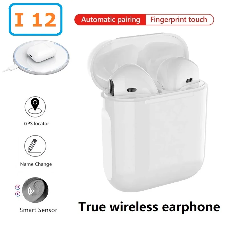 I12 Original TWS en la oreja Bluetooth auriculares deporte inalámbrico auriculares estéreo auriculares fone de ouvido auriculares PK i9000