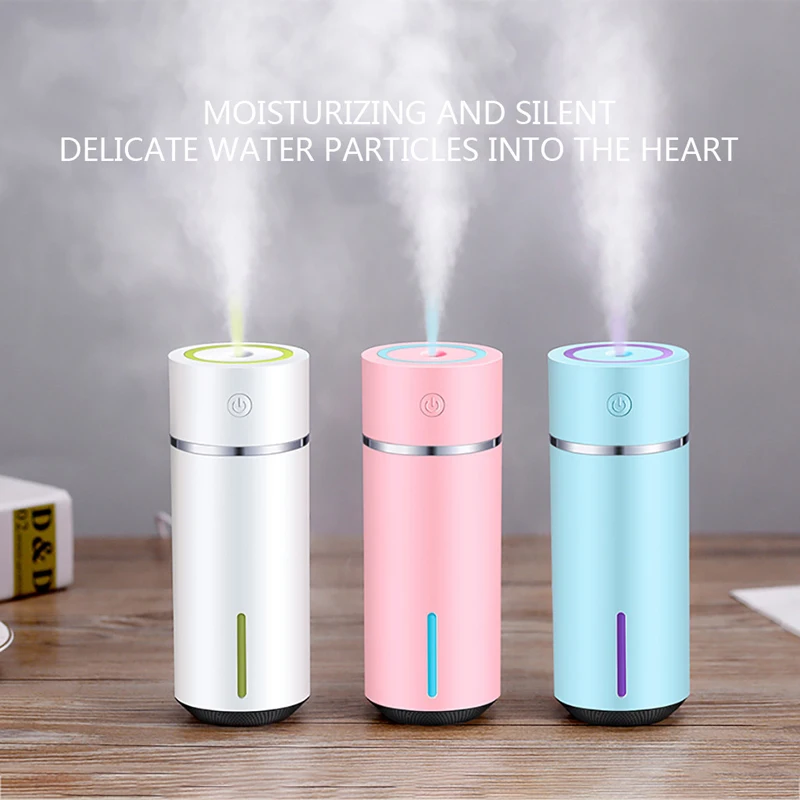 New Car Essential Oil Diffuser Mini Ultrasonic Color Cup Humidifier LED Night Light USB Aromatherapy Fogger Air Freshener
