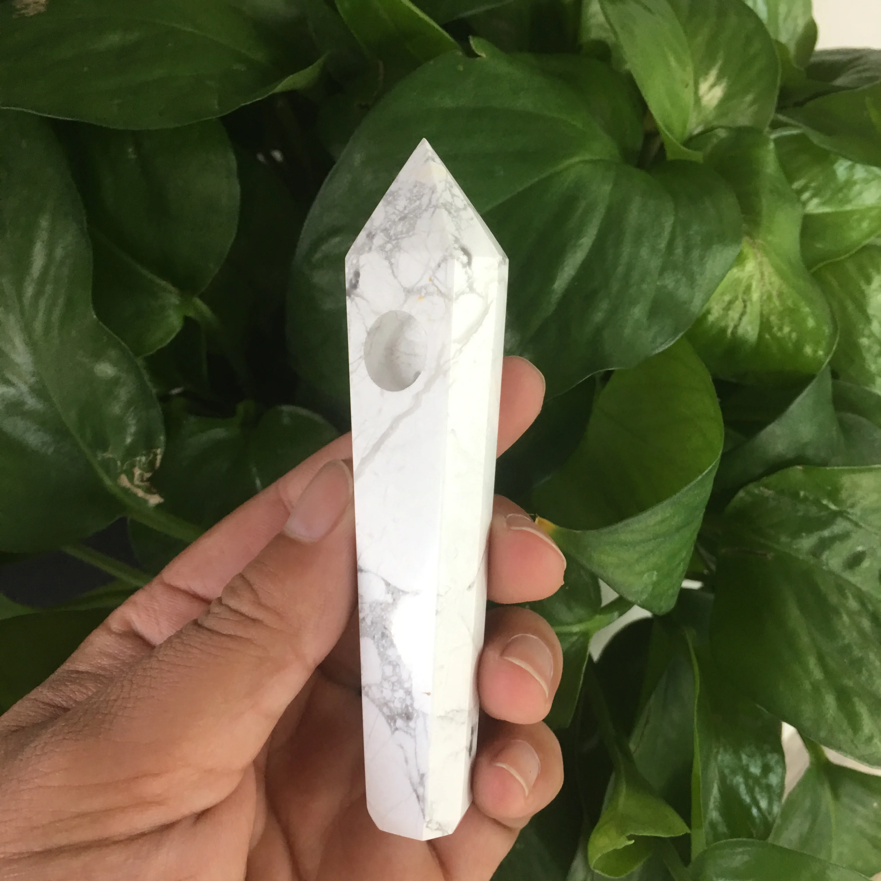 Z Natural The Howlite Cigarette Holder Smoking Pipe Reiki Healing