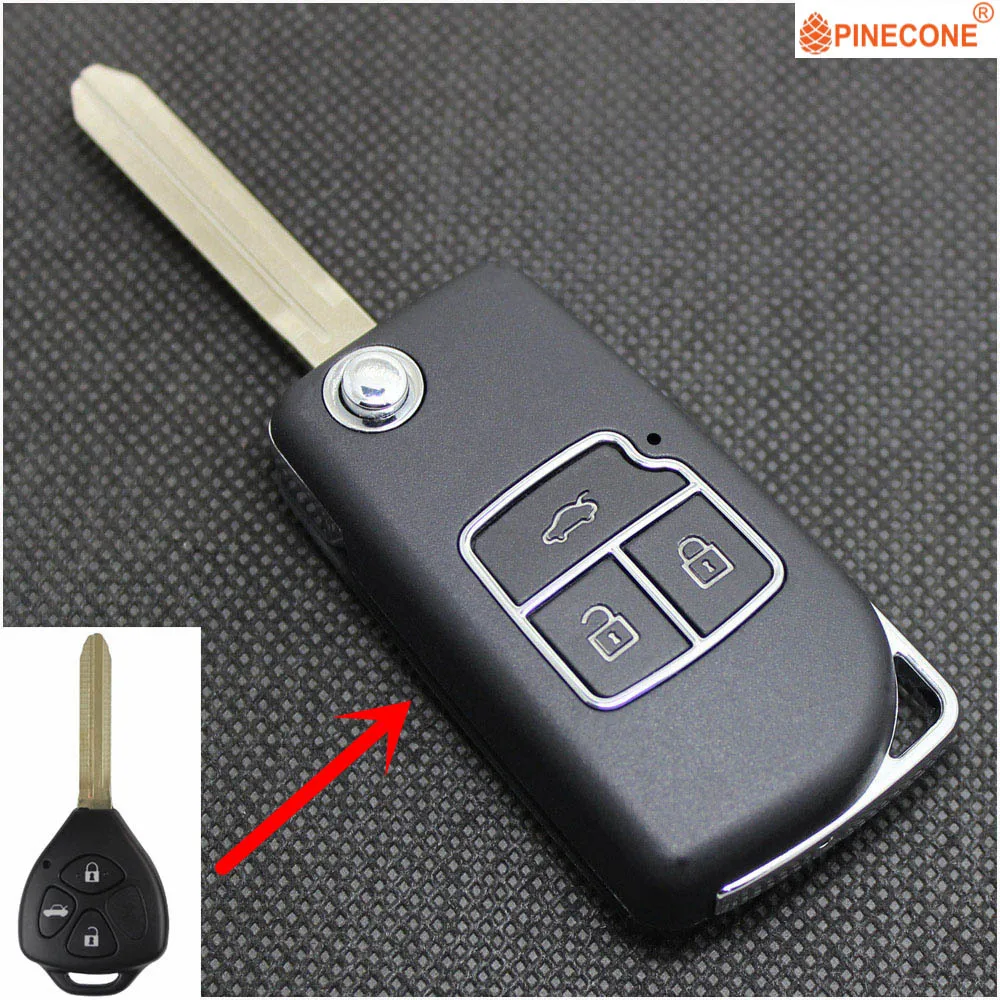 Чехол для ключей AURONOVA новый обновленный ключ Toyota Camry 2009 2010 2011 Rav 4 2012 Corolla Замена 2