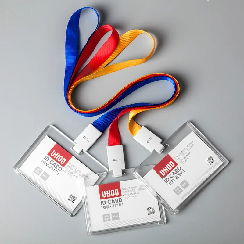 Рабочий ID Card Name Прозрачный Качественный держатель для карт выдвижной держатель шнурок катушка значок акриловая компания школьные офисные принадлежности