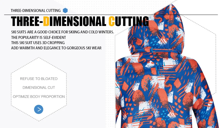 儿童滑雪服套装模板_04