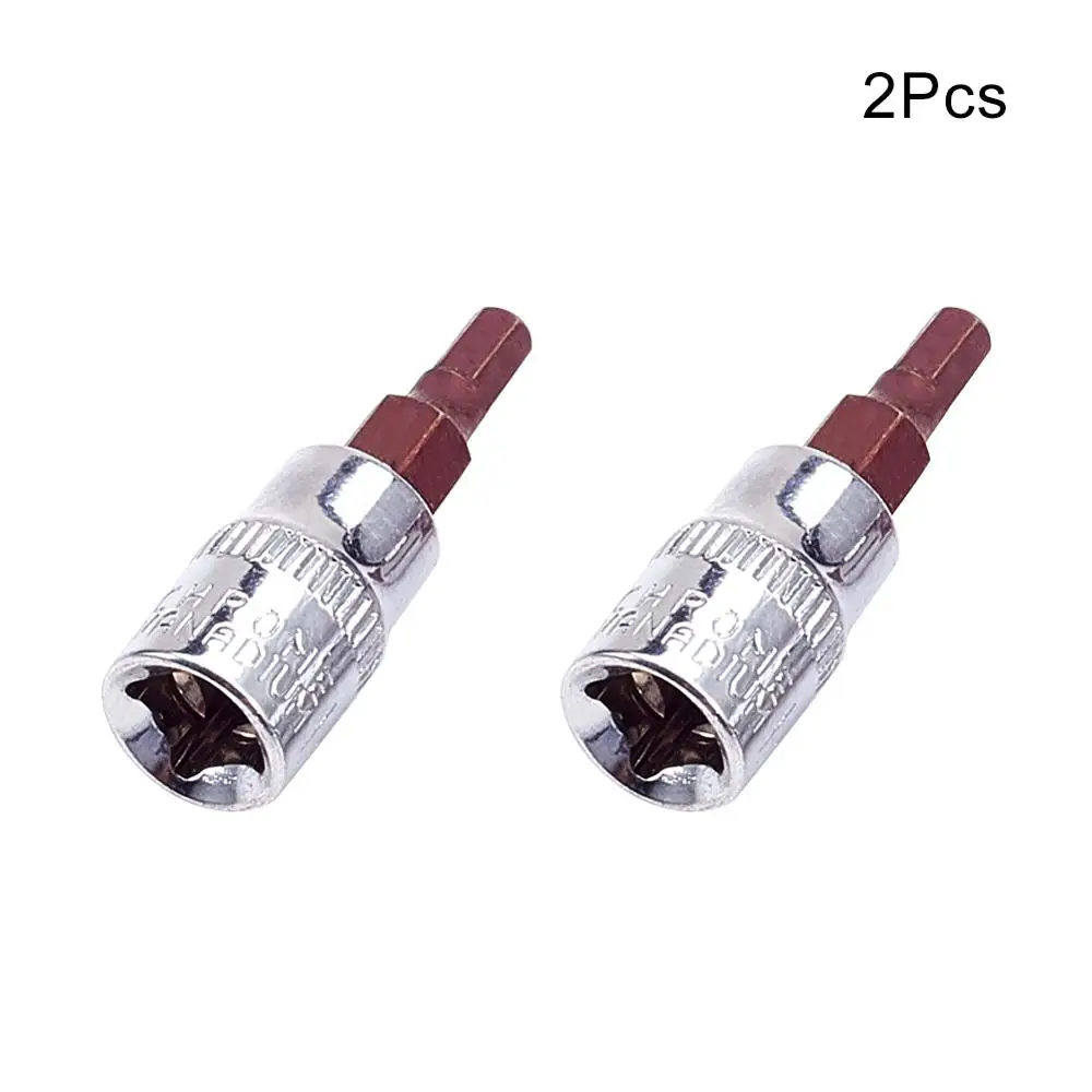 H4x38mm Utoolmart Профессиональный 2 шт 1/" 38 мм длина привода шестигранные бит розетки набор H3~ H8 хром-ванадиевая сталь Привод гнездо адаптера - Цвет: H4x38mm