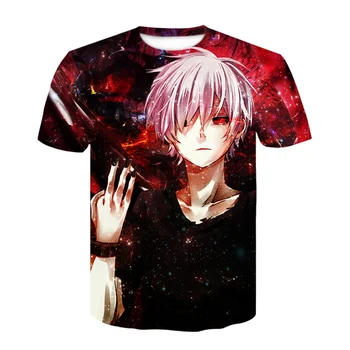 

Funny T shirts Tokyo Ghoul T shirt Men Blood elegant Casual Ken Kaneki Shirt Print Japan Anime Clothes Cosplay Tshirt