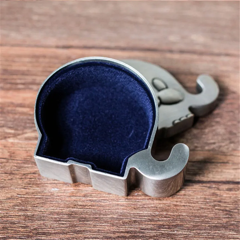 Creative Kids First Curl and Fairy Tooth Keepsake Box Christening Gift Keepsake for Newborn Gift Engraved Elephant Shape