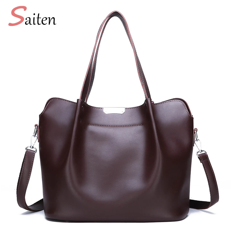 Europe and America Luxury Handbags Designer High Capacity Bag Women Handbag Brand Top-handle Bags Female Pu Leather Shoulder | Багаж и