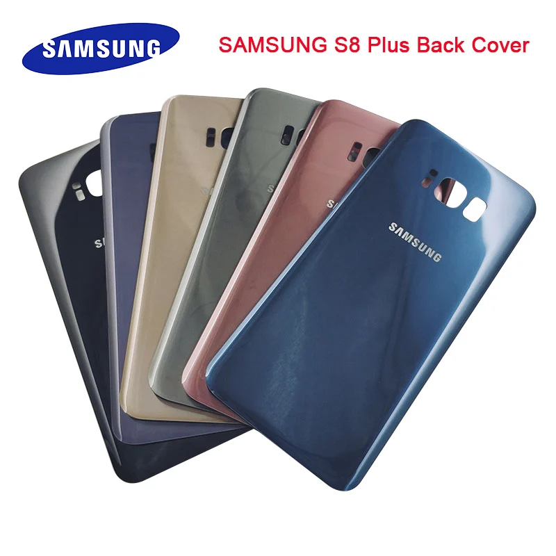 

Original Samsung Galaxy S8 Plus S8+ Back Cover 3D Glass Battery Case Samsung S8plus Housing Cover Replacement + Adhesive Sticker