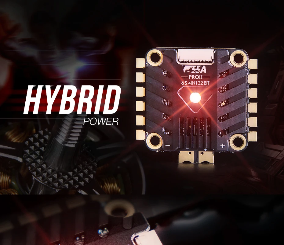 T-двигатель F55a Pro Ii 4в1 32 бита Esc со светодиодом для гоночного дрона Diy, проходящего Fpv Rc 5v@ 2a