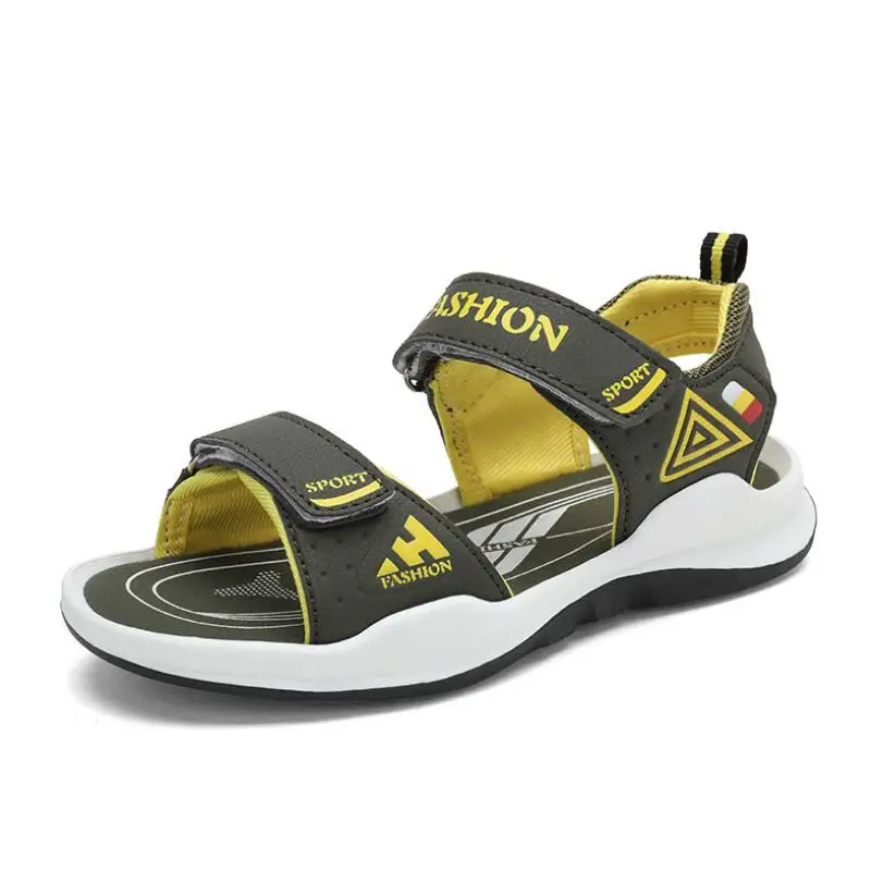 

Summer Boys Sandals Students School Children's Sandals Kids Non-slip Shoes Children TPR Fashion Rubber Sole Sandal