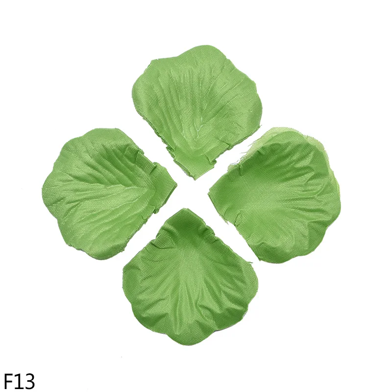 F13 500/1000pcs 5*4.5CM Romantic Artificial Flowers Colored Silk Rose Petal Fake Rose Flower For Wedding Marriage Room Decor Supplie - Цвет: F13