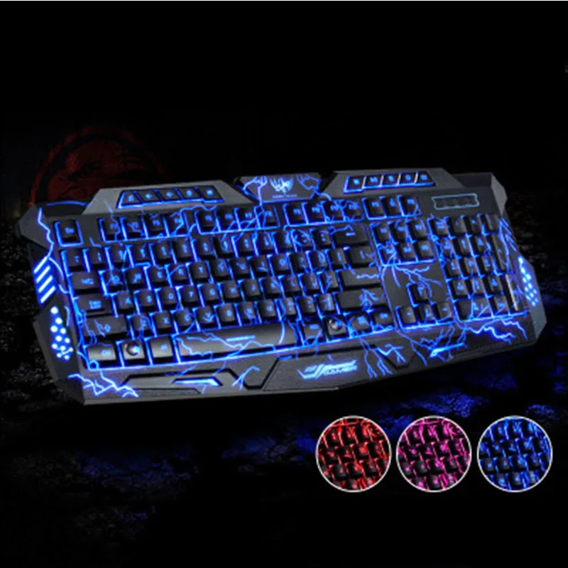 

2019 new waterproof universal mechanical light keyboard USB computer game backlit keyboard