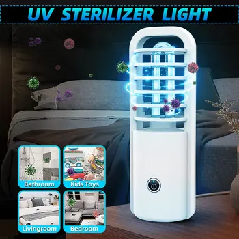 

3W Portable USB Rechargeable UV Sterilizer Light UVC Sanitizer Ozone Ultraviolet Germicidal Lamp LED 265nm
