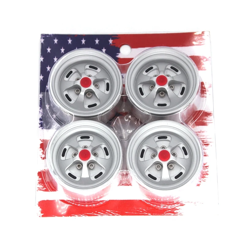 4 шт. RC колеса ступицы для 1/10 RC Гусеничный осевой SCX10 II 90046 TRX4 D90 1,9 дюймов металлические колеса модификации аксессуары для обновления