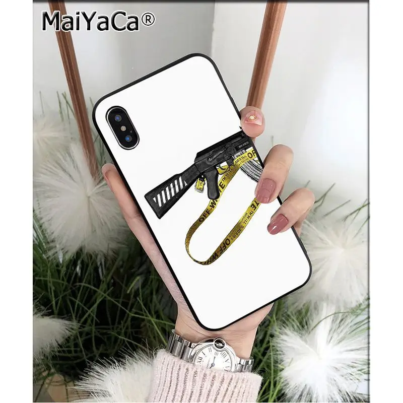MaiYaCa желтый предупреждающий ТПУ силиконовый чехол для телефона, чехол для Apple iphone 11 pro 8 7 66S Plus X XS MAX 5S SE XR - Цвет: A13