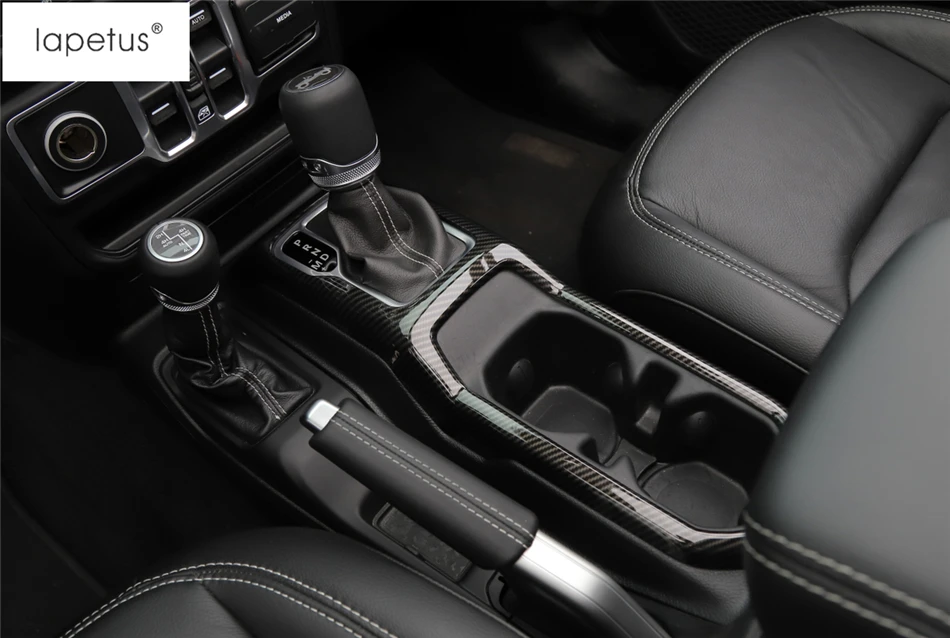 Lapetus аксессуары, пригодный для Jeep Wrangler JL, центральный блок управления, коробка переключения передач, рамка, Формовочная крышка, комплект, отделка/ABS