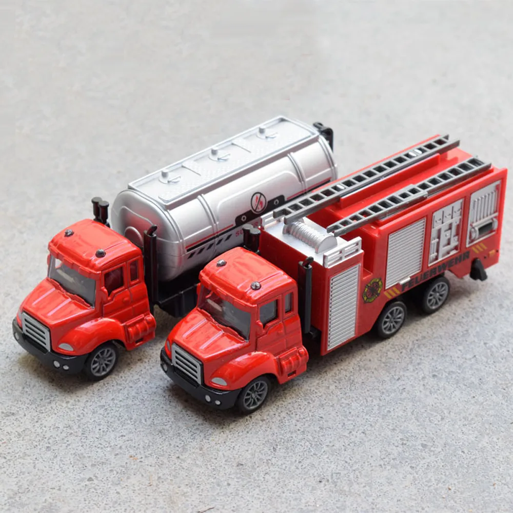 Детский обучающий мультфильм Сплав Инженерная игрушка автомобиль грузовик высокая имитация пожарная машина, пожарная лестница, альпинистская машина