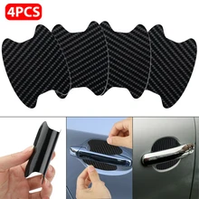 

4Pcs/Set Car Door Sticker Carbon Fiber Scratches Resistant Cover Auto Handle Protection Film Exterior Styling Accessories