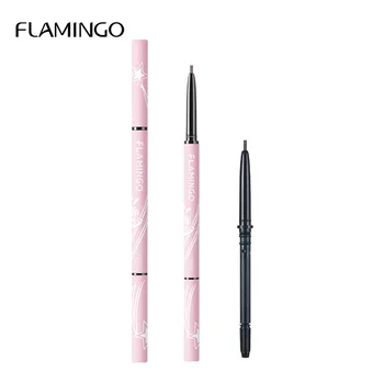 

Flamingo 2pcs Eyebrow Pencil Waterproof Long Lasting Natural Ultra Fine Professional Eye Brow Brown Color Brows Make Up lmb1021