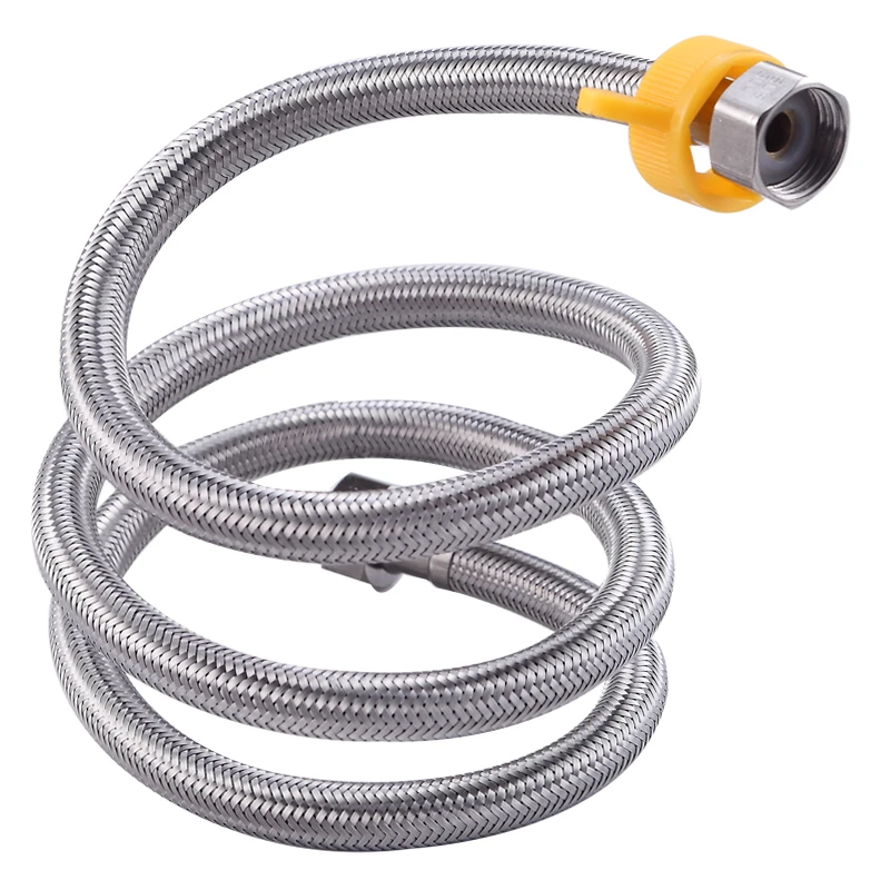 304 stainless steel braided hose Hutch Basin Toilet Water Heater Hose Double-headed Screw Stainless Steel Hot and cold water in