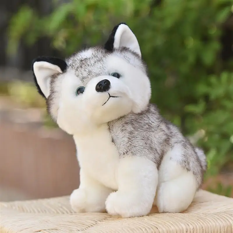 30 см детский подарок Сидя животное Huskie игрушка Очаровательная Собака Кукла Плюшевая мягкая игрушка подарок для детей Детский подарок на день рождения милая собака A35