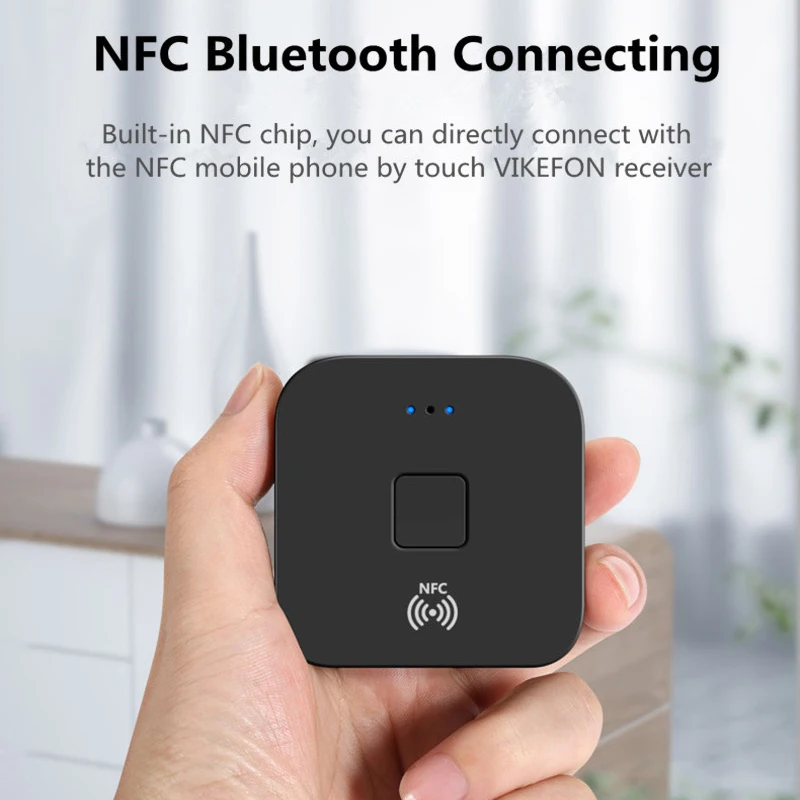 Bluetooth 5 0 Receiver NFC Wireless Adapter APTX HIFI Car Stereo Audio Receiver 3 5mm AUX 2RCA For Speaker Headphone Auto On OFF