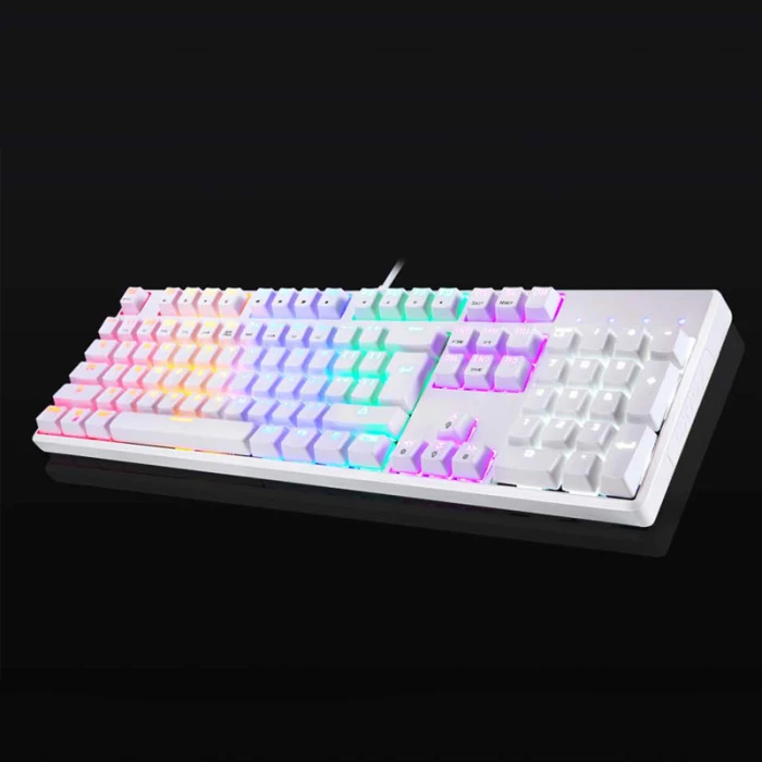 USB Проводная игровая механическая клавиатура RGB подсветка 104 клавиш анти-ореолы ключи OUJ99