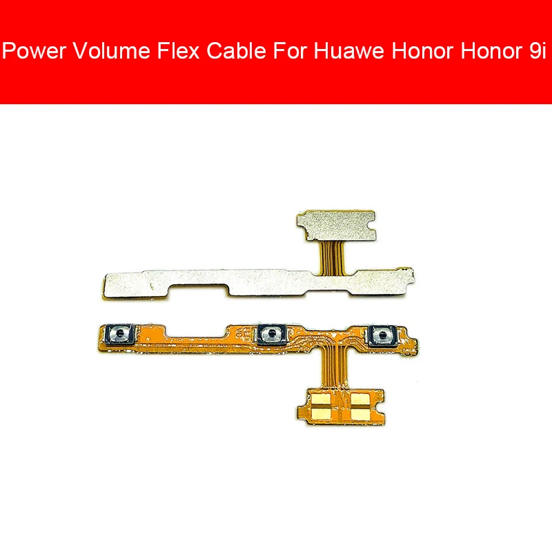 Шлейф питания и громкости для huawei Honor 6 7 7i 8 8x9 9i 10 20 Pro Plus Lite MAX механизм регулятор уровня громкости Кнопка Ремонт - Цвет: For Honor 9i