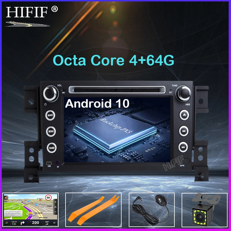 7"hd Ips Touch Screen Android 10 Car Dvd Player For Suzuki Grand Vitara