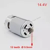 12 Teeth Motor 2 609 199 378 2609199378 14.4V For BOSCH GSR 1440-li GSR1440-LI TSR1440-LI Cordless Drill Driver ► Photo 1/4