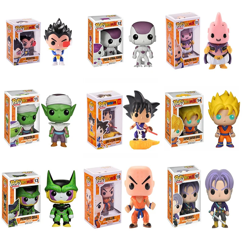 Funko Pop Dragon Ball Goku Magic Somersault Blue Cloud Buu Clin фигурка Trunks Коллекция аниме игрушки на день рождения Рождественский подарок