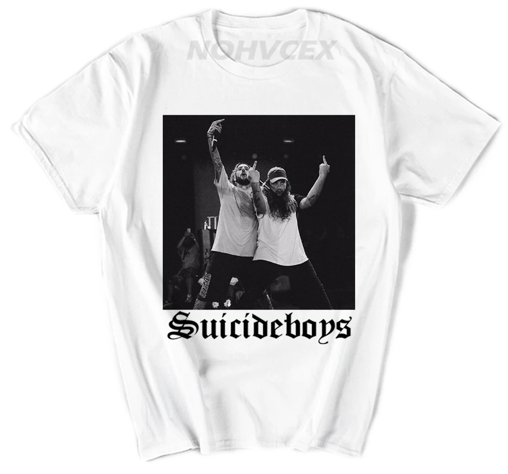 $ Uicideboy Футболка мужская футболка Suicideboys хип-хоп рэп Мужская хлопковая
