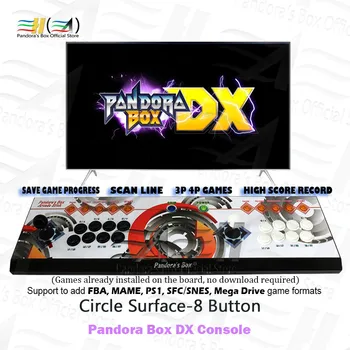 

2020 Pandora Box DX 8 button custom 3000 in 1 arcade game console Save game progress High score record support 3P 4P games 3d