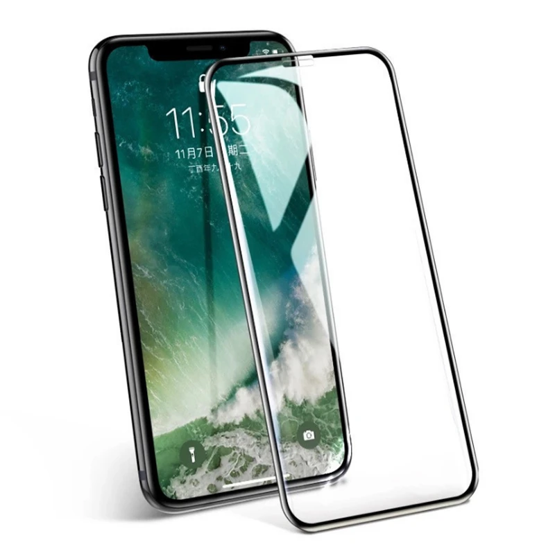 

6D Full Cover Tempered Glass For iPhone 8 7 6 6S Plus X XS MAX glass iphone 7 8 x screen protector Protective glass on iphone 7