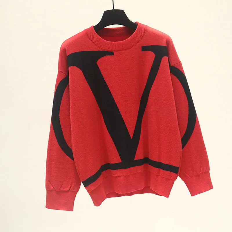 Sweaters Autumn Winter Fashion Letter Women's