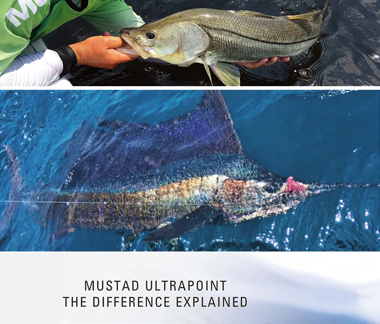 Рыболовный крючок, Mustad, крючки для джига, 10881 Высокоуглеродистая Сталь, Океанский джиг, большой колючий крючок с отверстием, крючки для кальмара, карпа, жесткая приманка, крючок