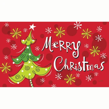

Merry Christmas Decoration Flag 3x5 Feet Banner XMAS Tree Wall Covering Sign Home Decor Yard Lawn Outdoor Adornment