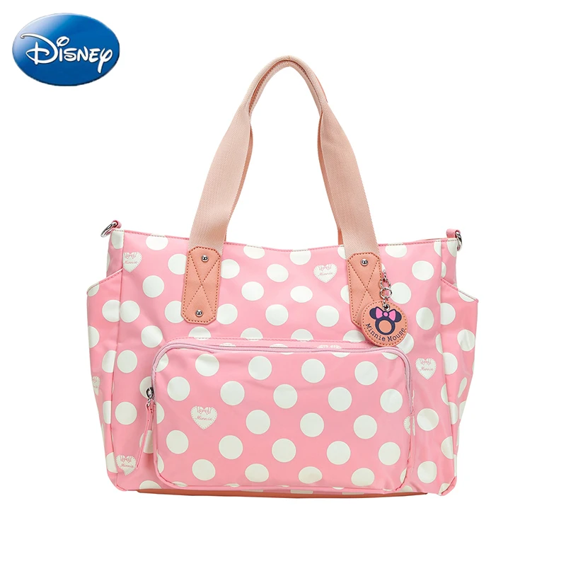 Disney Микки Маус сумки натуральная Сумка Tote мультфильм женщины плечо большой емкости Досуг леди мать водонепроницаемая сумка для подгузников