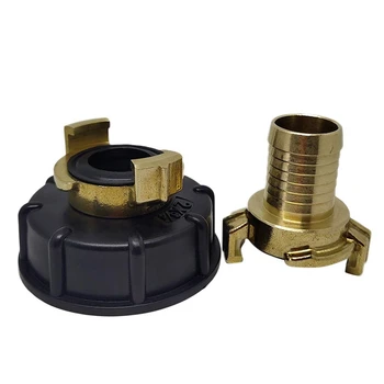 

20mm/25mm S60x6 IBC Hose End Brass Claw Coupling Tank Faucet Fuel Thread Drain Adapter Outlet Connector Valve Fitting Home Tools