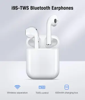 

i9s Tws Headphone Wireless Bluetooth 5.0 Earphone Mini Earbuds With Mic Charging Box Sport Headset For Smart Phone