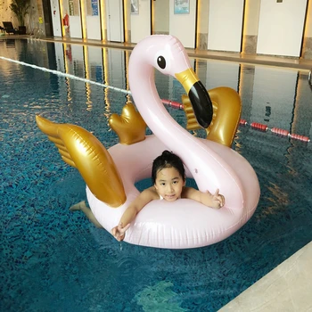 

Flamingo Swimming Ring Adult Swimming Circle Seat Air Mattress For Pool Float Childern Water Party Fun Toy As Life Buoy Drifting