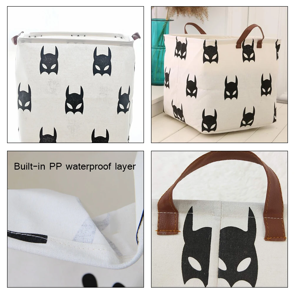 DIY Настольная корзина для хранения мелочей коробка для хранения игрушек Косметическая Книга Органайзер канцелярский контейнер корзина для белья Домашний Органайзер